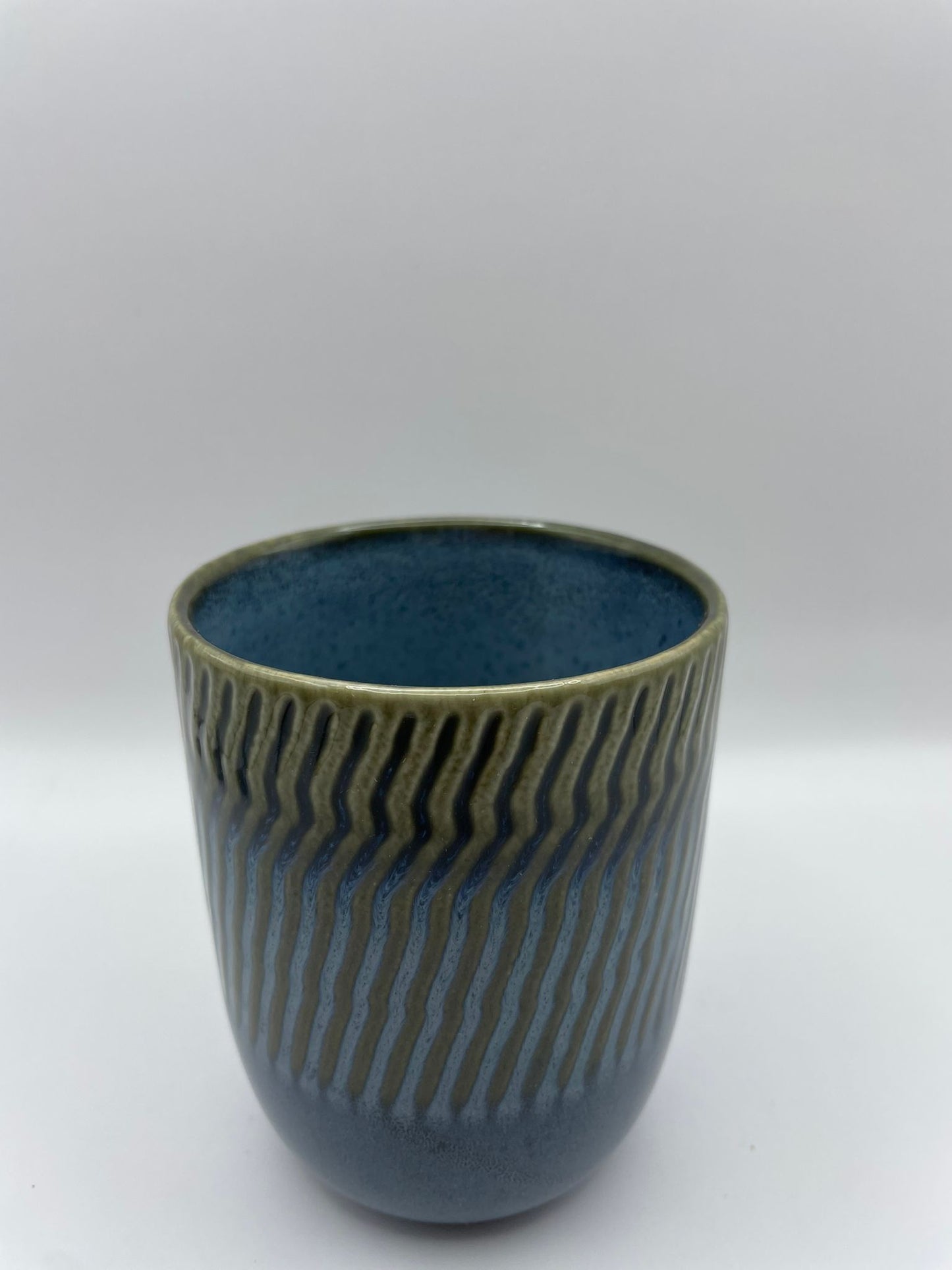 Blauwe/groen koffiemok
