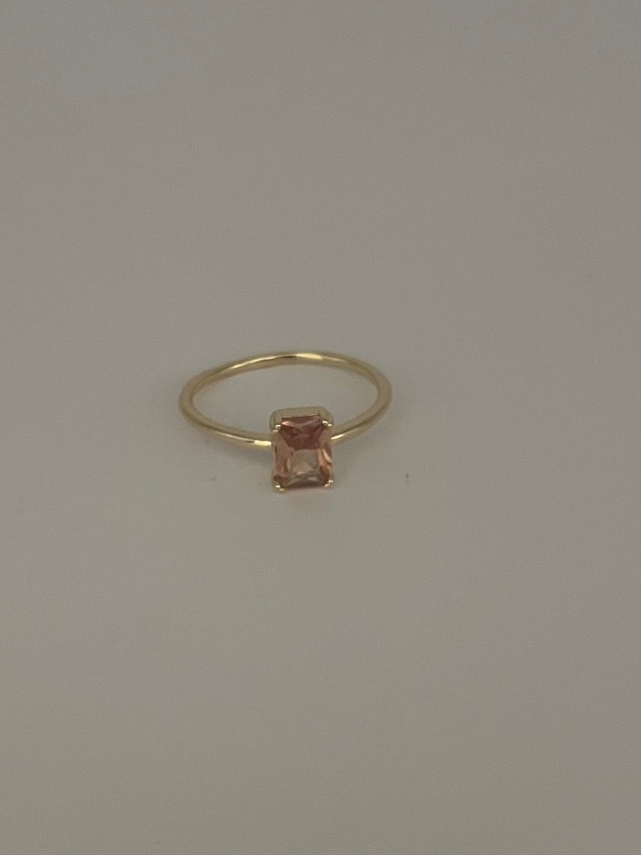 ring romantic licht bruin mt 11 stainless steel