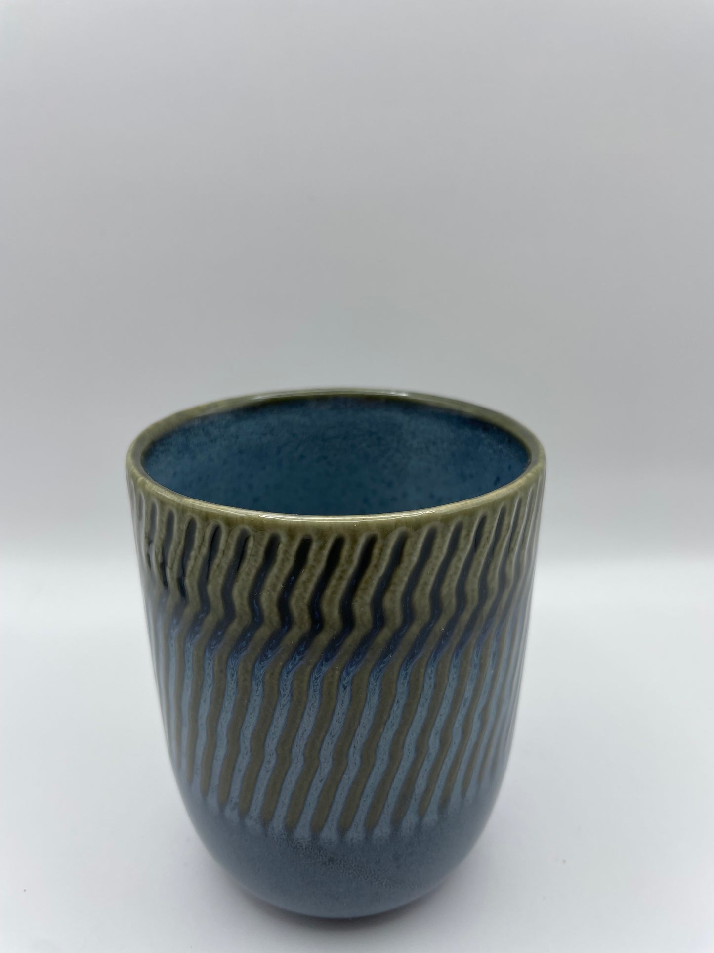 Mosgroen/blauw mok