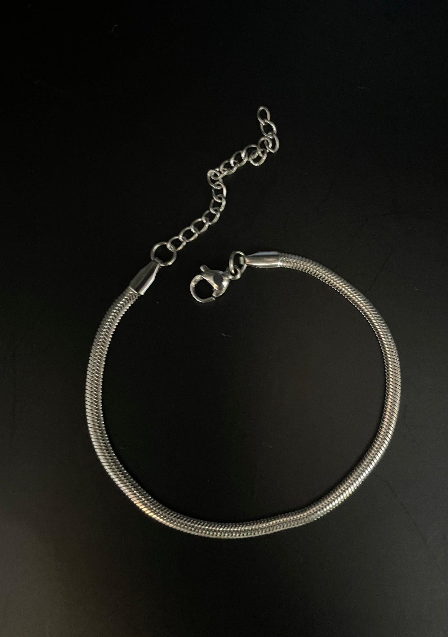Armband zilver schakel fijn bol 17,8 plus 4,5 2mm b