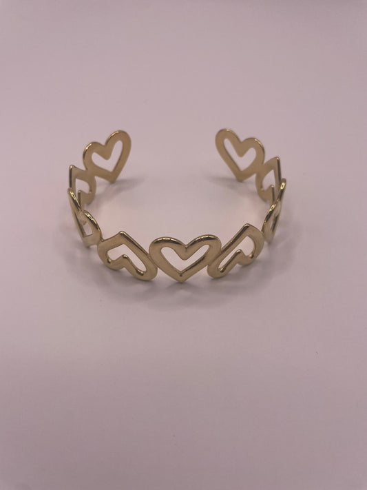 Hartjes bangle armband
