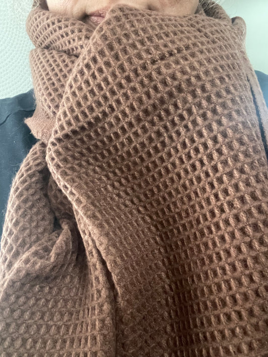 sjaal juleeze  xxl bruin