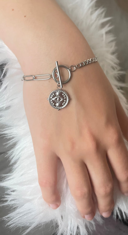 Locked eye armband