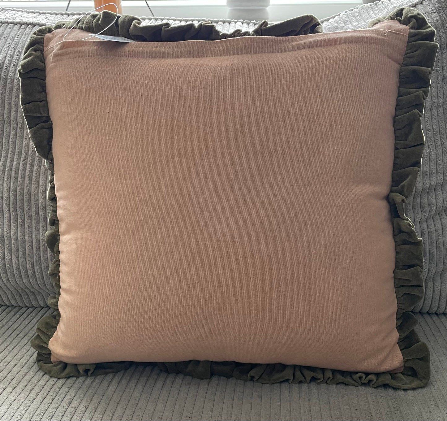 kussen floral roezel rosewood 45x45 cm incl.binnen kussen