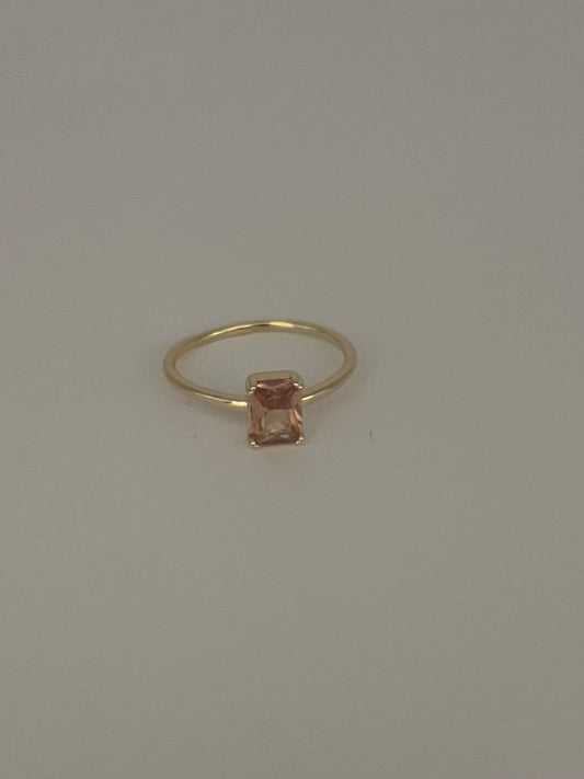 ring romantic licht bruin mt 11 stainless steel