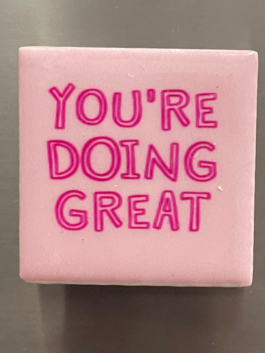 magneet tegeltje 4,5 x 4,5 cm