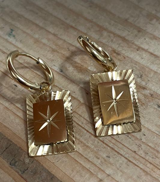 oorbel set plaatje gold