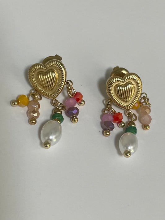 Love rain earrings