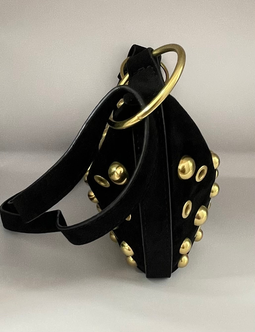 Schoudertas/crossbody metalen accenten verstelbare band voelt als suéde 30 x 8 x 16 verstelbare hengsel