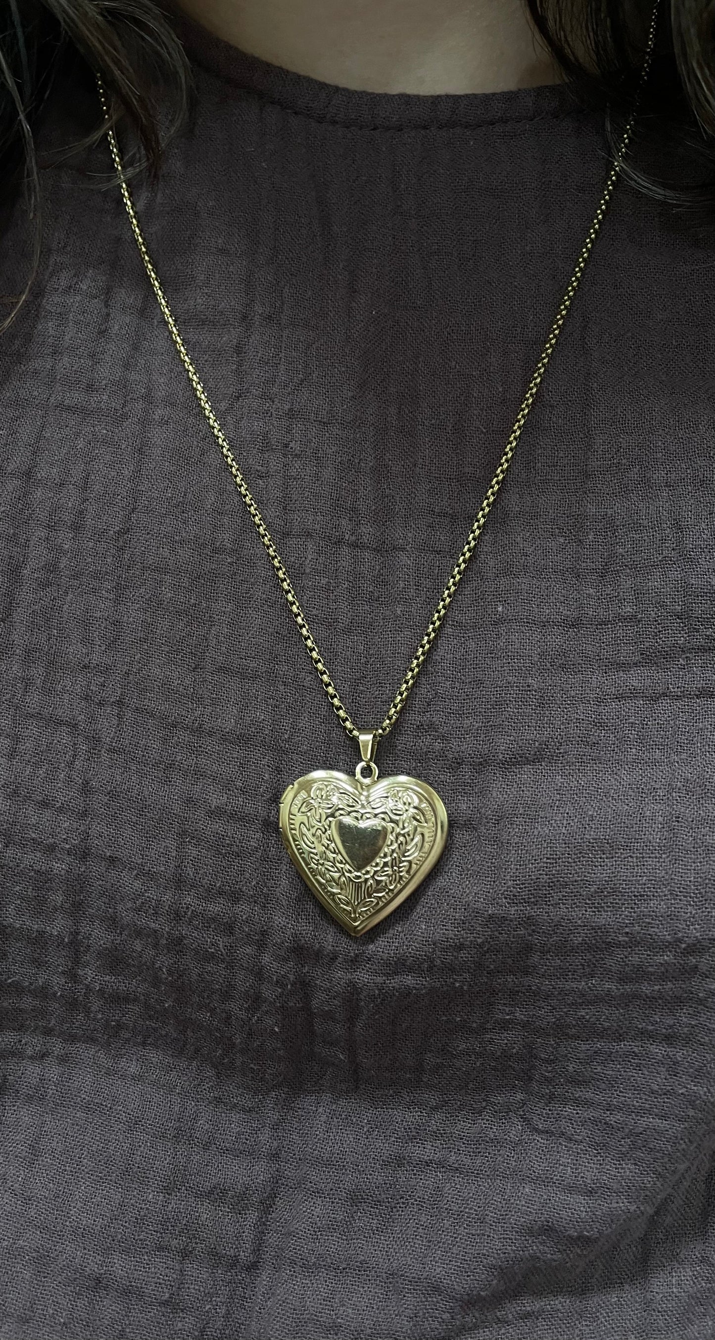 ketting hart medaillion