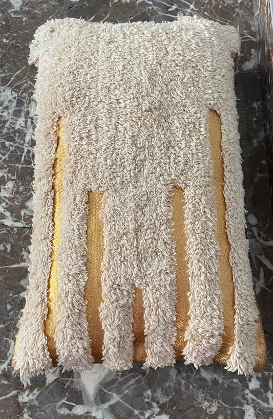 Dutch Decor sierkussen Jazz 100% katoen gouddetail incl. vulling 30 x 50