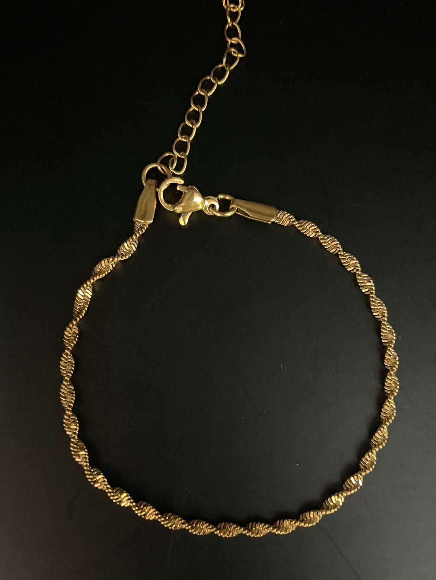 Armband goud draaischakel 17,5 plus 5 cm