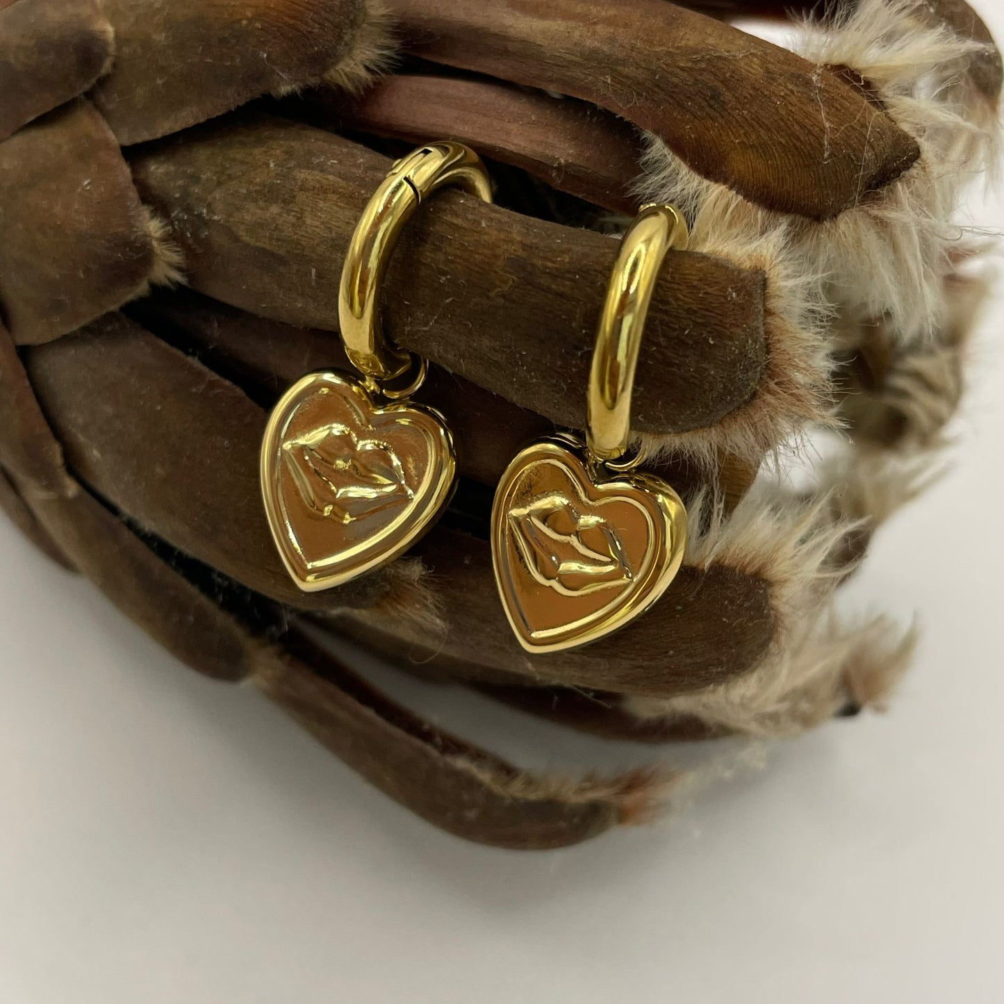 'Love Lips' oorbellen